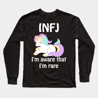 INFJ Unicorn Rare Personality Type T-Shirt Long Sleeve T-Shirt